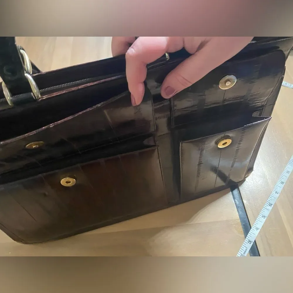 Very unique authentic eel‎ skin bag